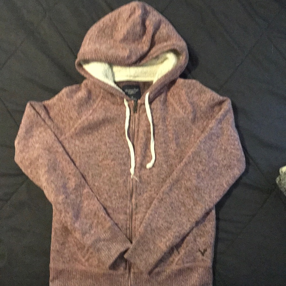 Hoodie with Sherpa lined hood